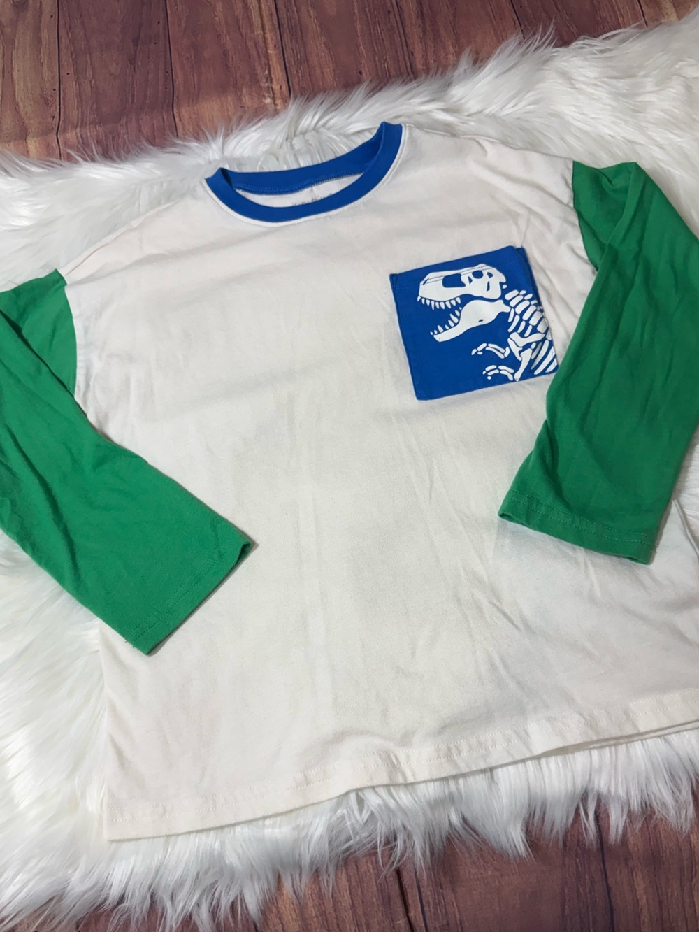 Jumping Beans Dinosaur Pocket Long Sleeve Shirt - Boys Size 8